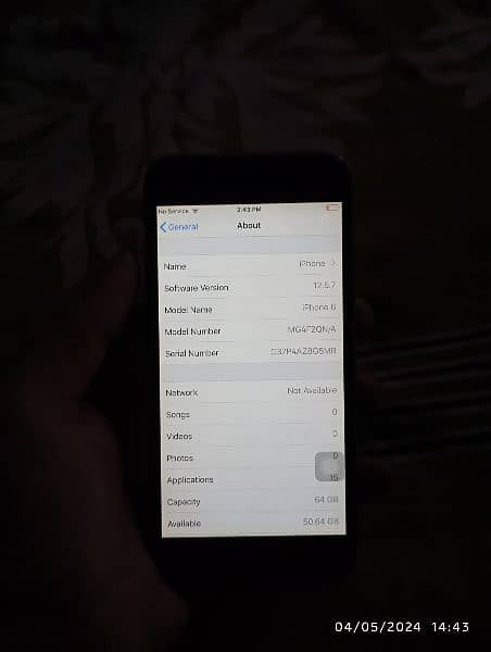 iPhone 6 64gb bypass battery original bilkul ok hai 3