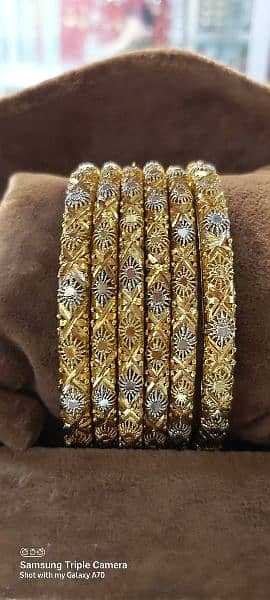 Gold-plated bangles 0