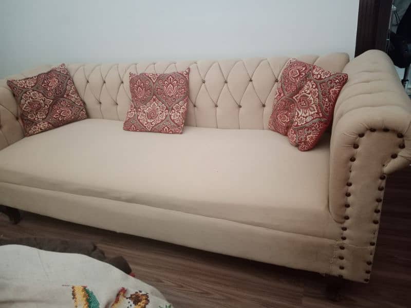 bead with mattress with side table. . sofa 5seater 8