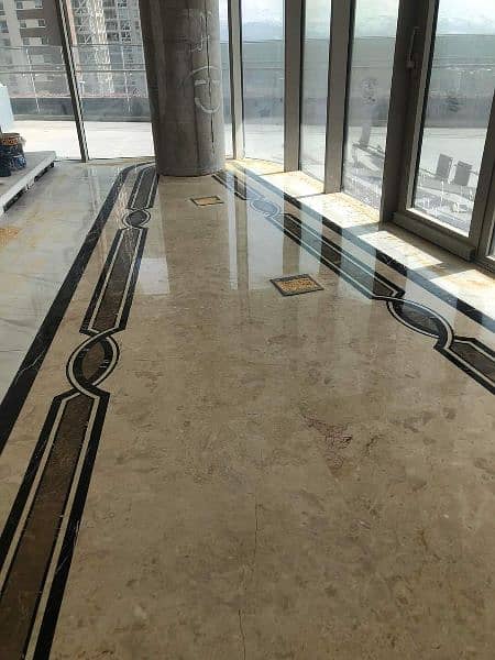 Dildar Ahmed Marble FLooring Stone Tile kitchen top fixing and polish. 2