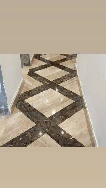 Dildar Ahmed Marble FLooring Stone Tile kitchen top fixing and polish. 9