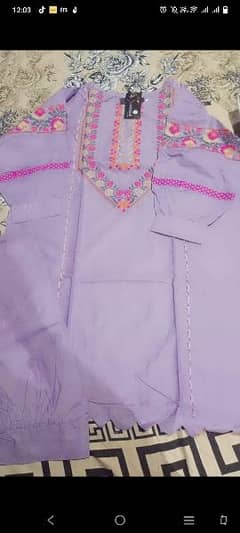 embroided 2pc dress