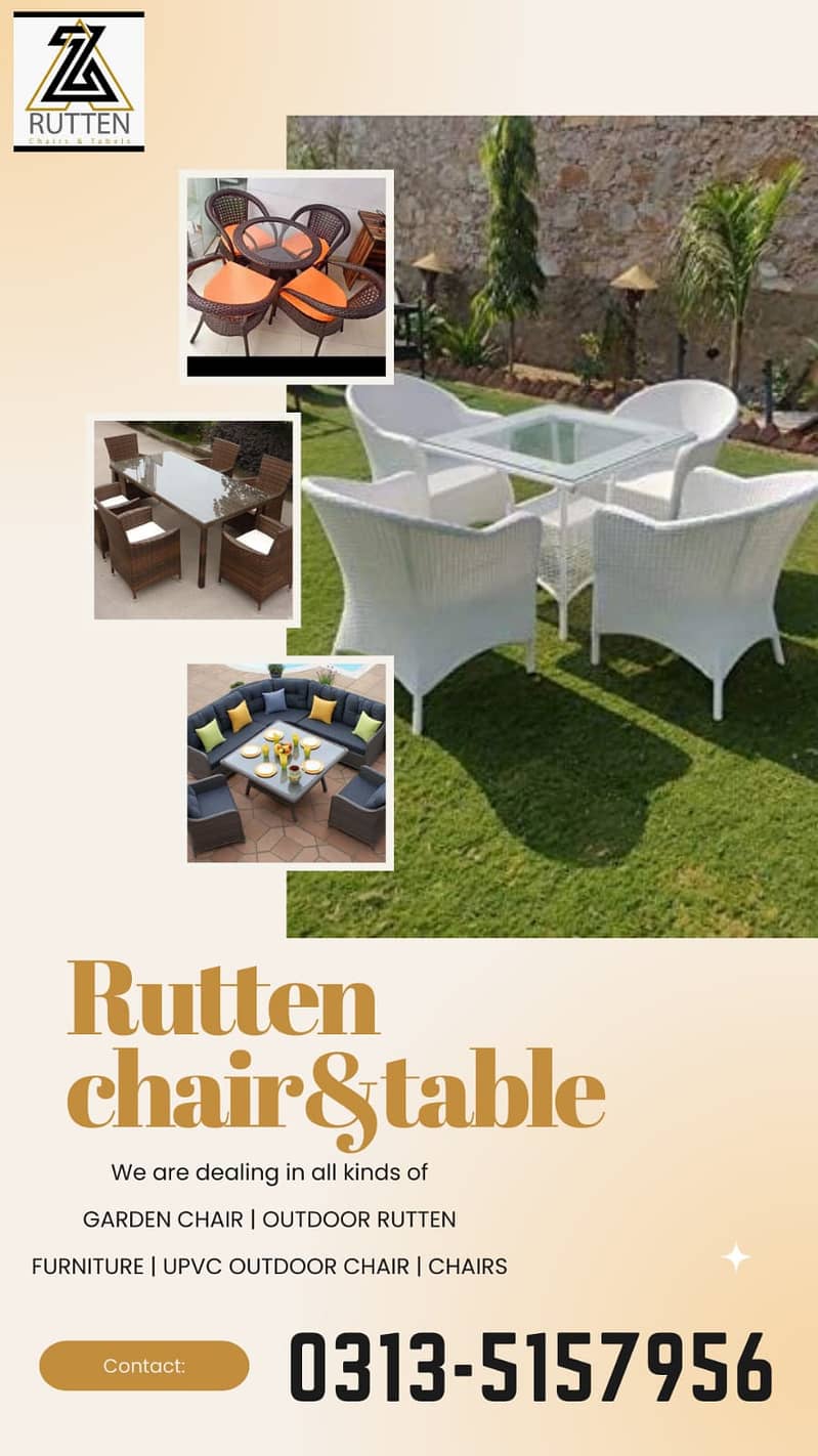 Garden chair / Outdoor Rattan Furniture / UPVC outdoor chair / chairs 1