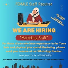 Marketing Female's  Required