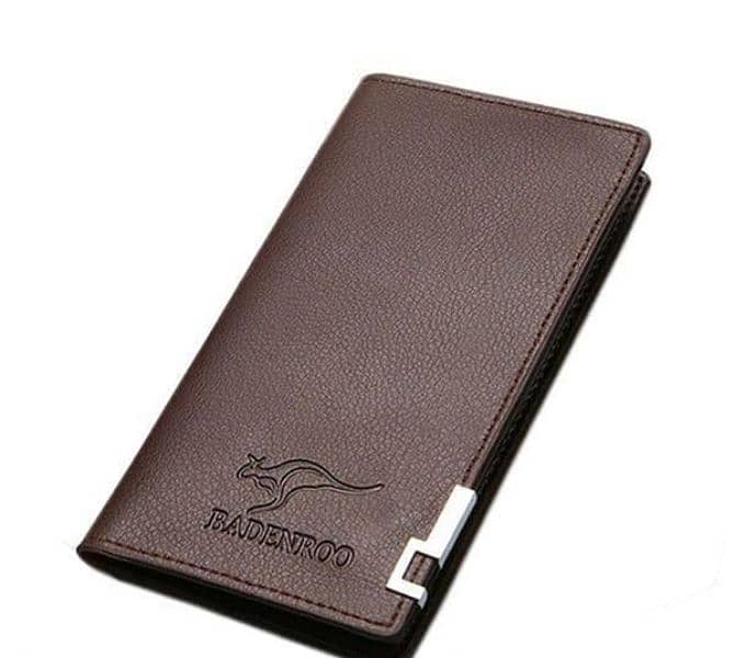 long fold Leather wallet 0
