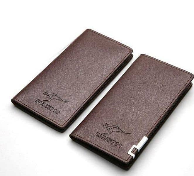 long fold Leather wallet 1