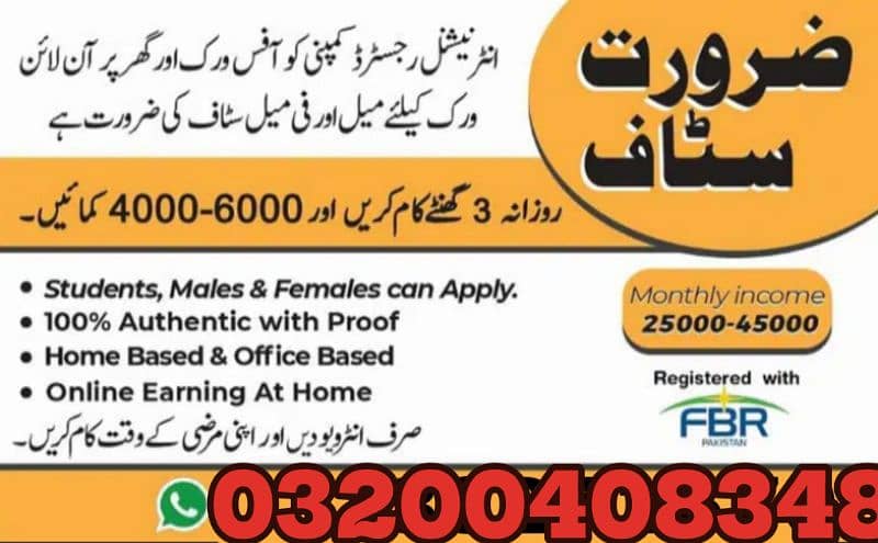 Online jobs are available contact me on Whatsapp 03200408348 2