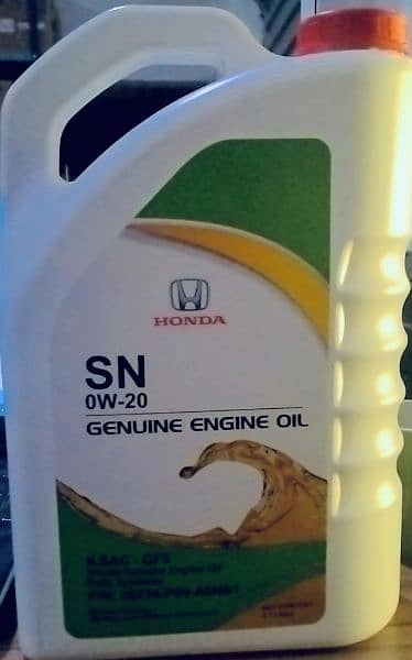 Honda genuine oil SN 0W20 3.7L 0