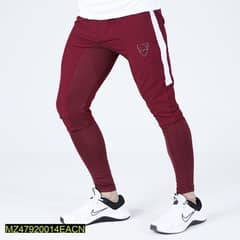 polyester men's casual trousers