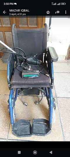 used motorized wheel chair . fully functional with new batteries.