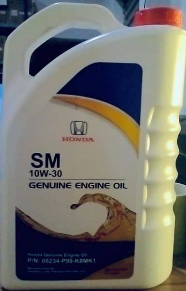 Honda genuine oil 10W30 SM 3.7L 0