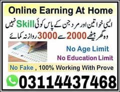 Online Job's in Pakistan/FullTime/PartTime/HomeBase & Others can Apply