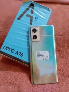 Oppo A96 8/128  no open box available with charger condition 10by10