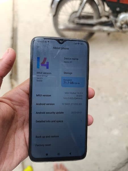 Redmi 9t 4 128 all ok no open no repair with box and Charger exchange 6
