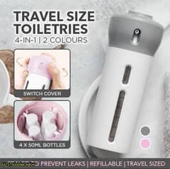 4-In 1 Refillable Smart travel bottle. Contect me order for your addres