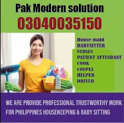 Chinese Cook /Patient Care *Maids *Baby Sitters *Nanny *Patient Care * 0