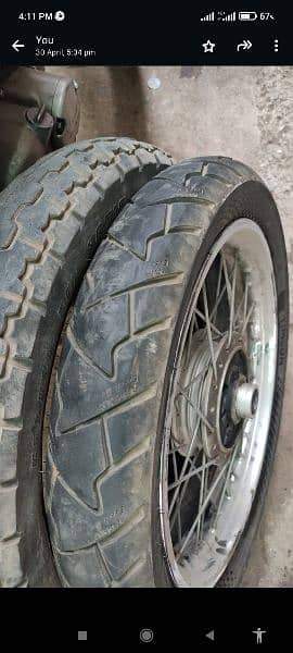its timson tyre slightly used size 100/90/18 0