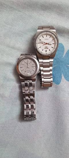 2 original seiko 5 watches