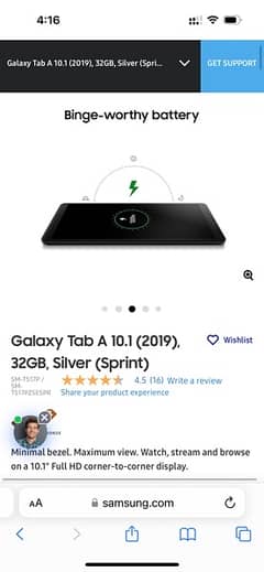 Galaxy Tab A SM-T517P/ 2019/ Tablet/ samsung/ android