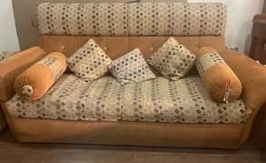 sofa set 5 seater almost new