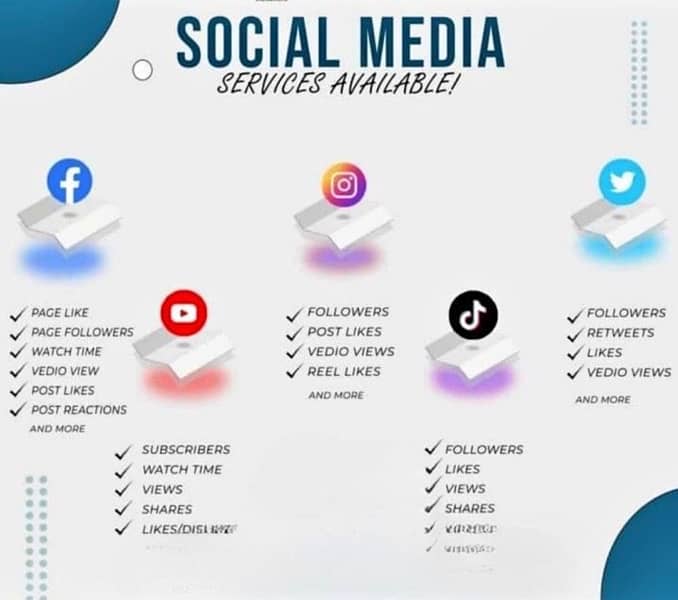 TikTok and all social media platforms service : 0
