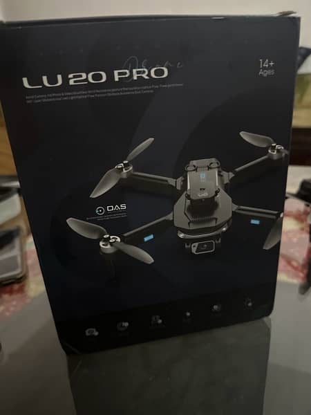 DRONE LU20 PRO ORIGNAL QUALITY FULL BOX WITH FOUR BATTTRIES+CHARGER 0