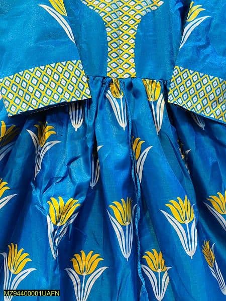 3 pcs Women's Stitched Katan silk Printed Maxi Suit 5