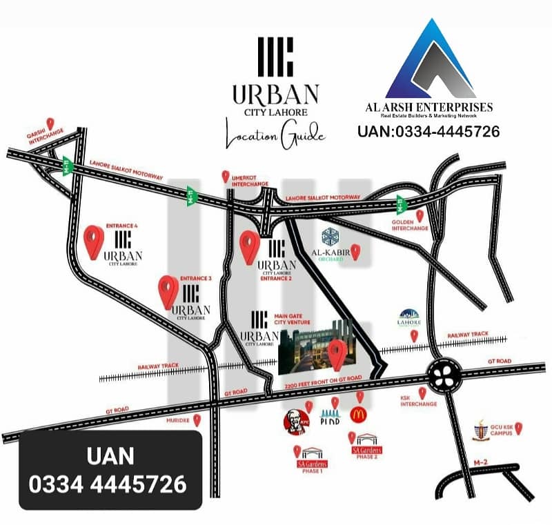 Urban City Lahore - 3, 5 & 10 Marla Plots on Installments 18