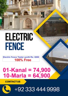 Electric Fence system security wire wall security