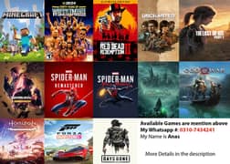 (PC Games) all the games are mention in the description