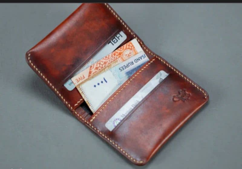 SLIM EVER CARD WALLET HAND MADE 4