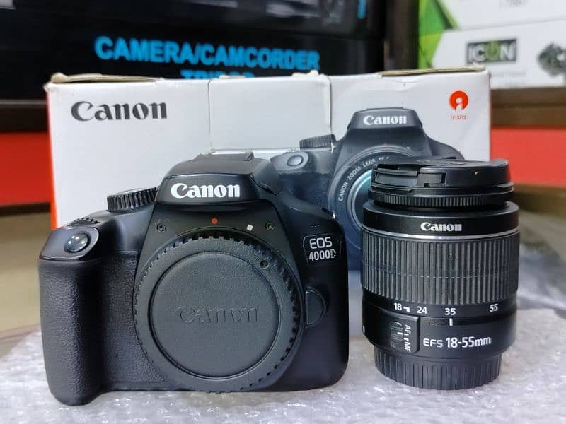 Canon 4000D | New conditions | Complete Box | 18-55mm Lens 0