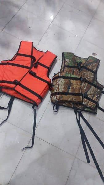 hiking bag sleeping bag hiking stick life jacket safety jacket kit 1