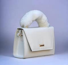 Women's Pu Leather Plain Top Handle Hand Bag