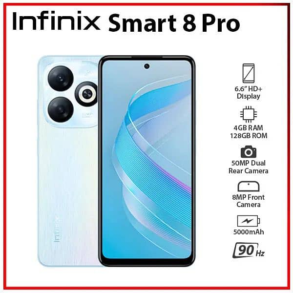 Infinix smart 8 pro 4+4 128 0