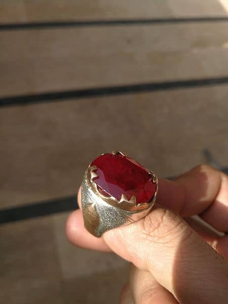 Have Unique Ring with Afghani Yaqoot/Ruby 6