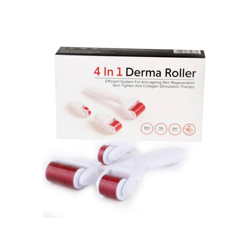 4 In 1 Derma Roller Micro-Needling Skin Care System 4 in 1 Derma Rolle 0