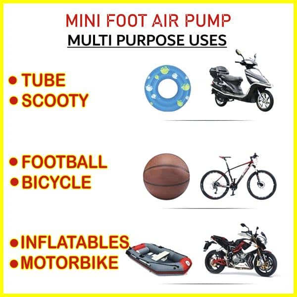 Mini Air Pump For Cycle, Pool, Bike, Football And Air Filled Toys 2