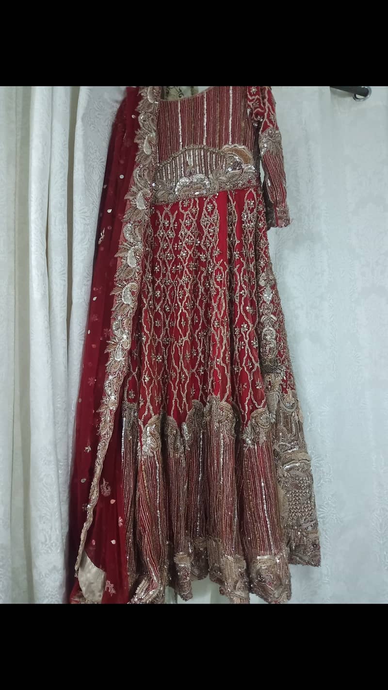 Bridal Dress (Just Once Used) Self Used 10