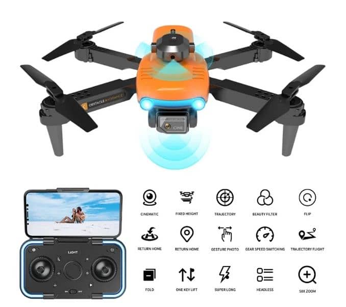 F187 Dual HD Camera(480p) Drone with Obstacle avoidance sensors 2