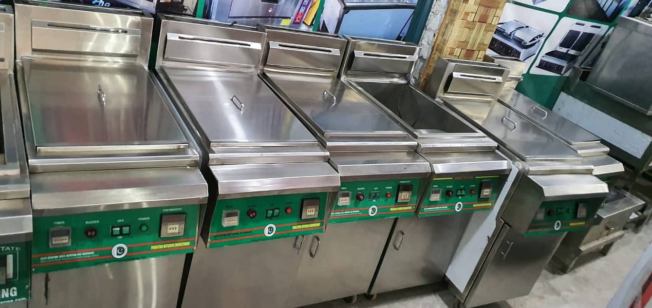 shawarma machine , counters, delivery bags, pizza oven, fryers 2