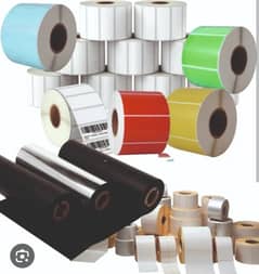 Barcode sticker/Barcode labels/wax ribbon/thermal rolls