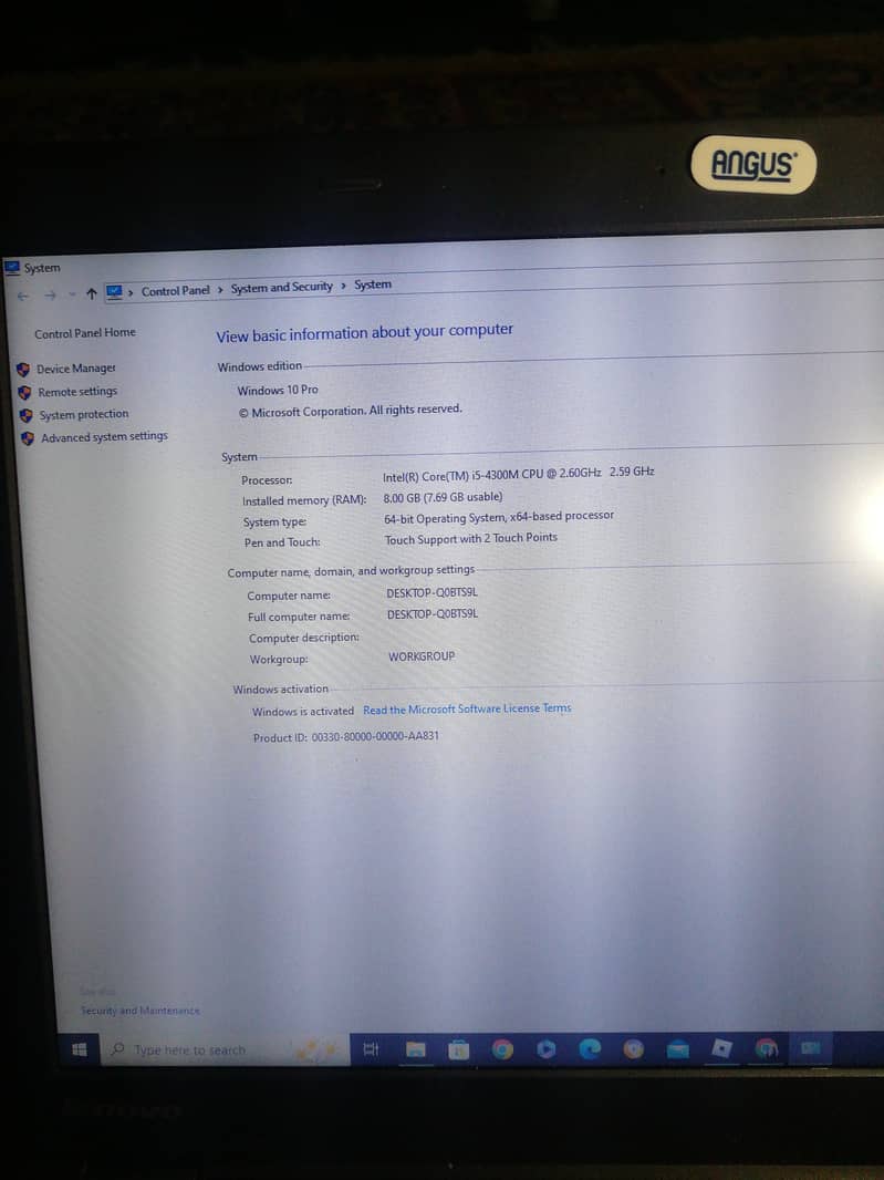Lenovo ThinkPad Intel i5 4gen 8gb ram,128ssd and gt730m #03330430771 1