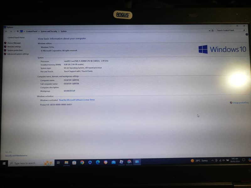 Lenovo ThinkPad Intel i5 4gen 8gb ram,128ssd and gt730m #03330430771 2