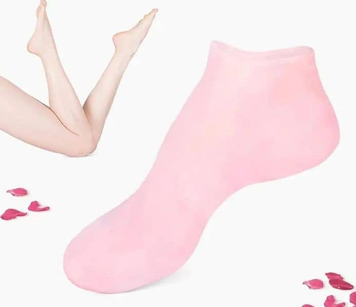 Silicone Moisturizing Gel Heel Socks l 01 Pair 2
