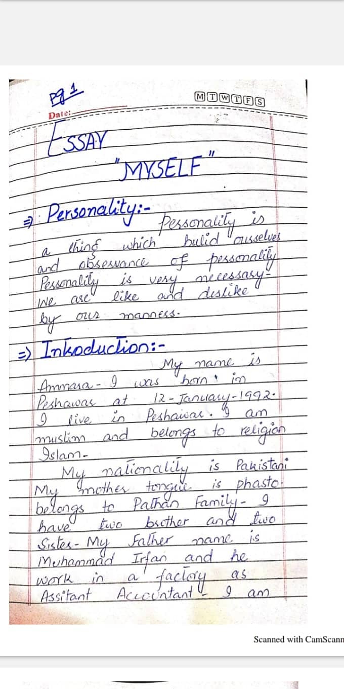 Handwritten assignment writer 5
