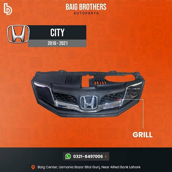Honda civic city Sportage picanto mg Hs headlight bonnet grill door 9
