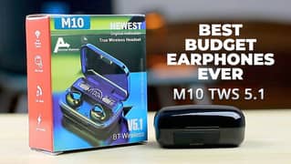 M10 TWS Wireless Earbuds V5.3 Water Proof Touch Version M10 TWS Wirele