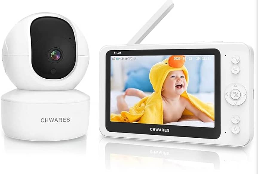 CHWARES Baby Monitor 5" 1080P White 0