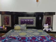 King size 72x78 bed set available for sale
